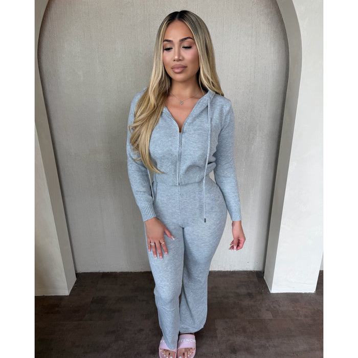 Denise Knit Pants (H Grey)
