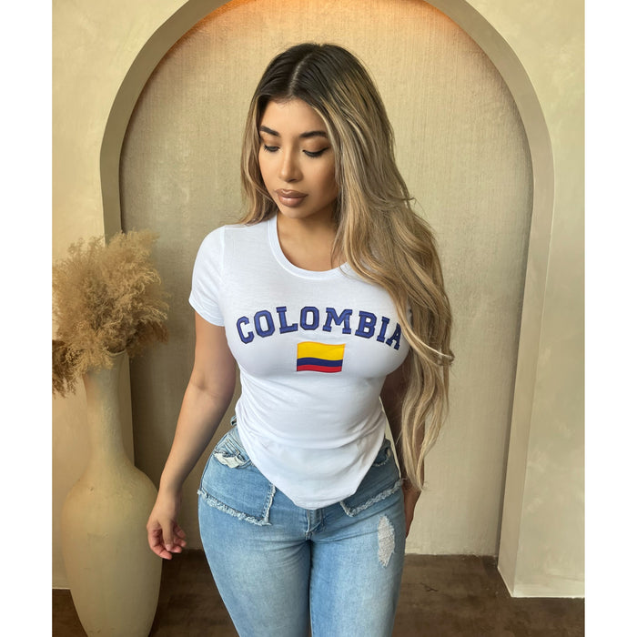 Colombia T Shirt (White)