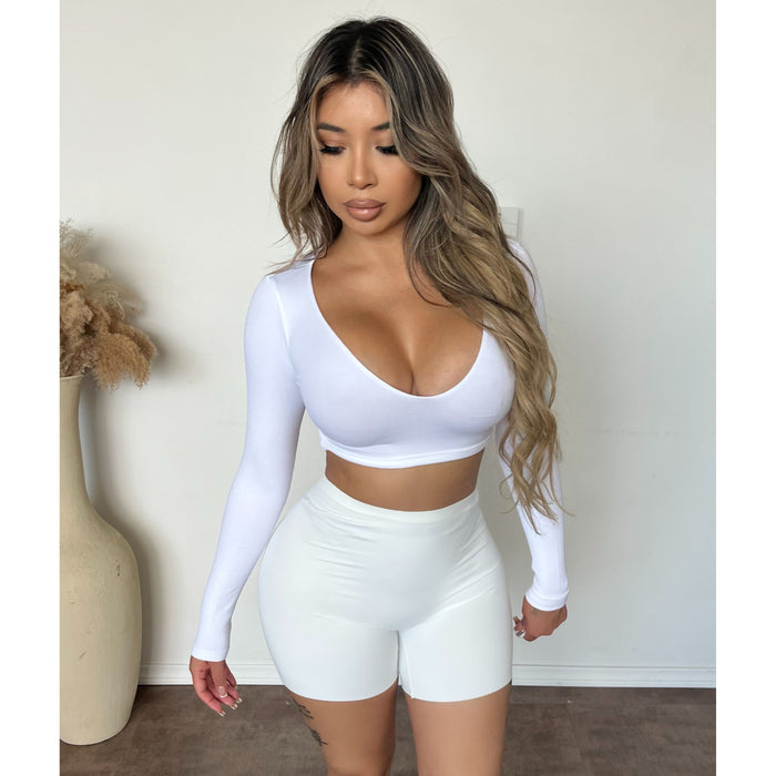 Erica Bonding Shorts (White)