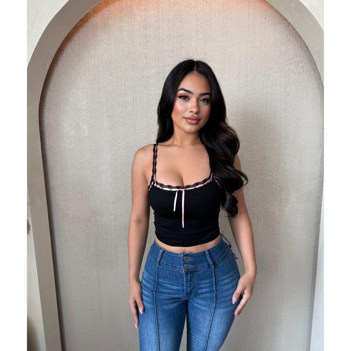 Shantel Seamless Cami Top (Black)