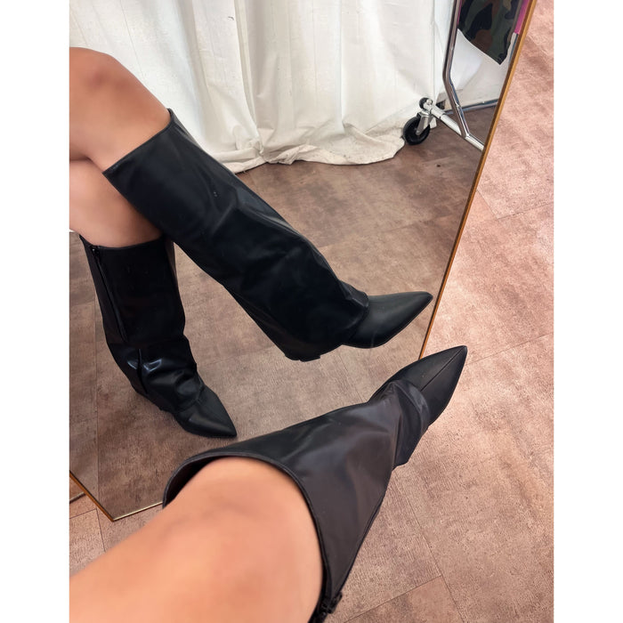 Jenny Wide Boots (Black)