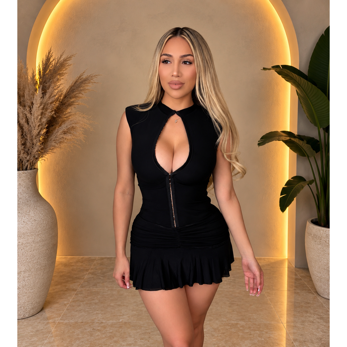 Rebecca Corset Dress (Black)