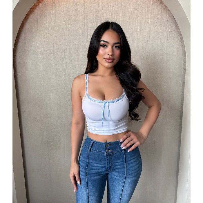 Shantel Seamless Cami Top (White)