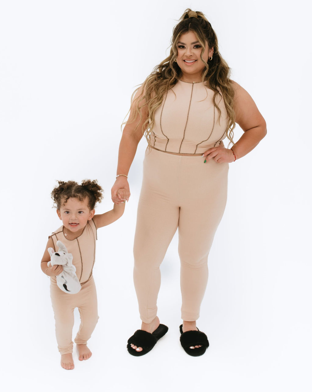 Mi Corazoncito Matching Set (Nude/Brown)(Mommy)