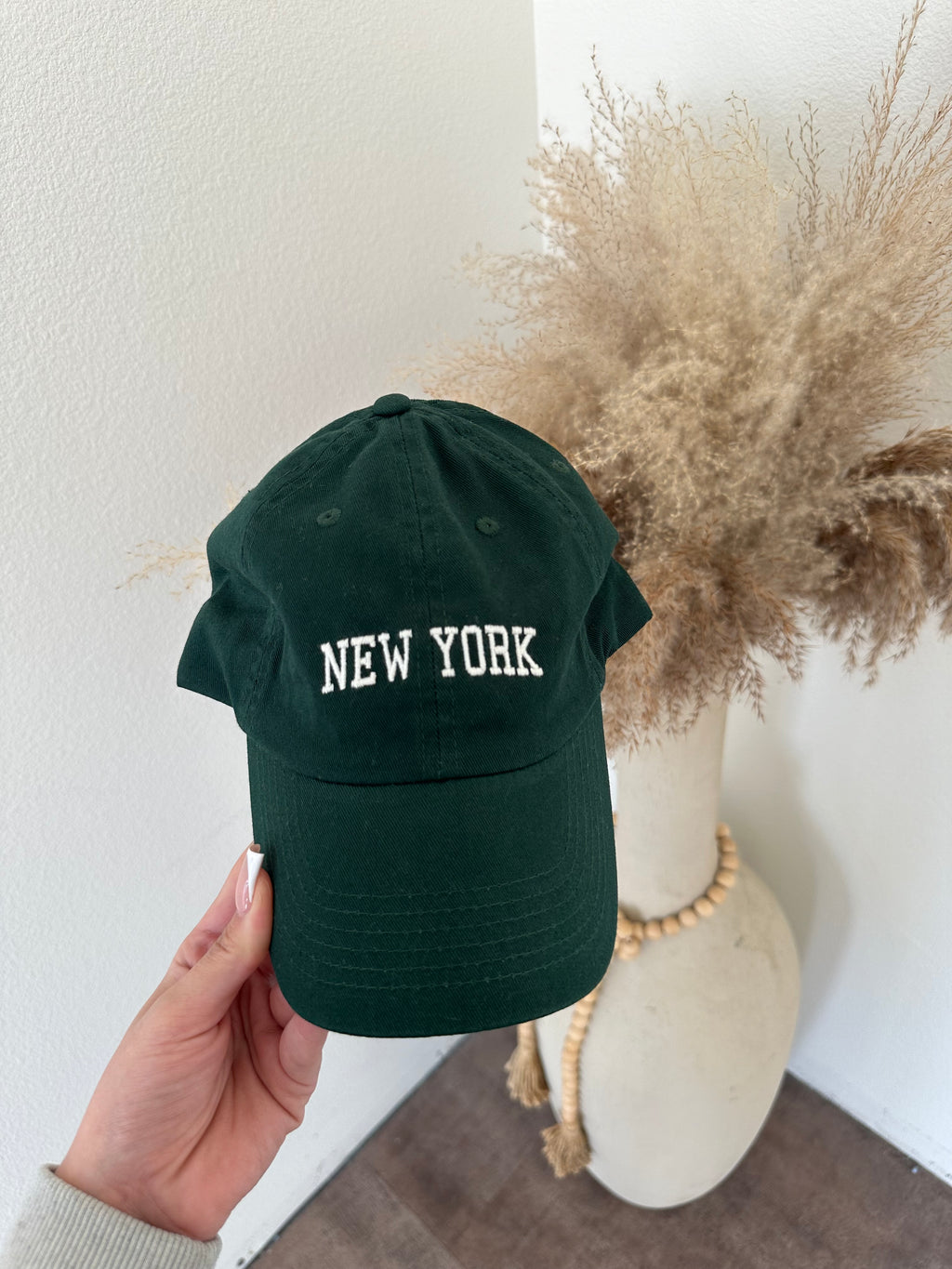 New York Hat (Olive/White)