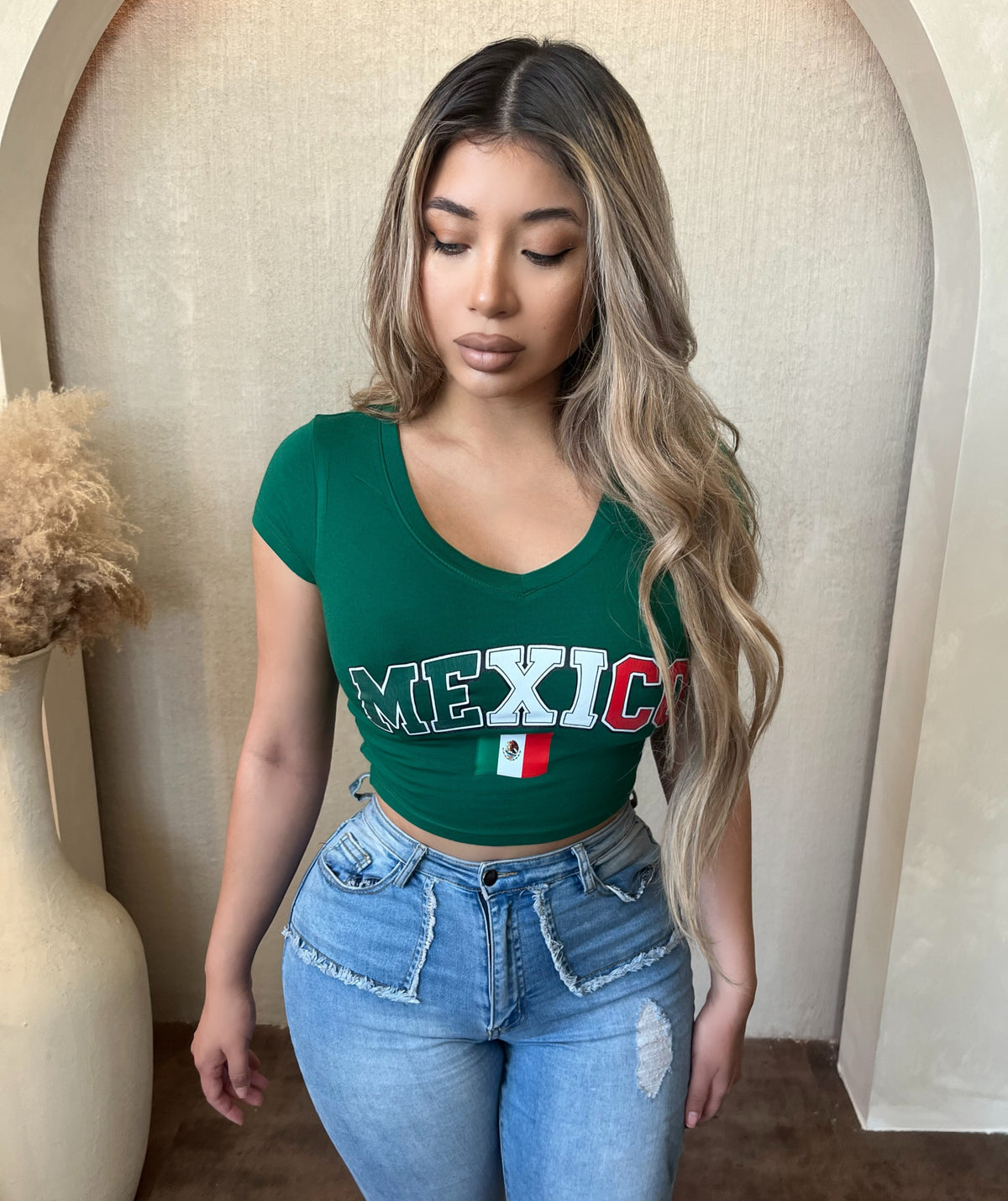 Green Mexico Printed Shirt (Green)