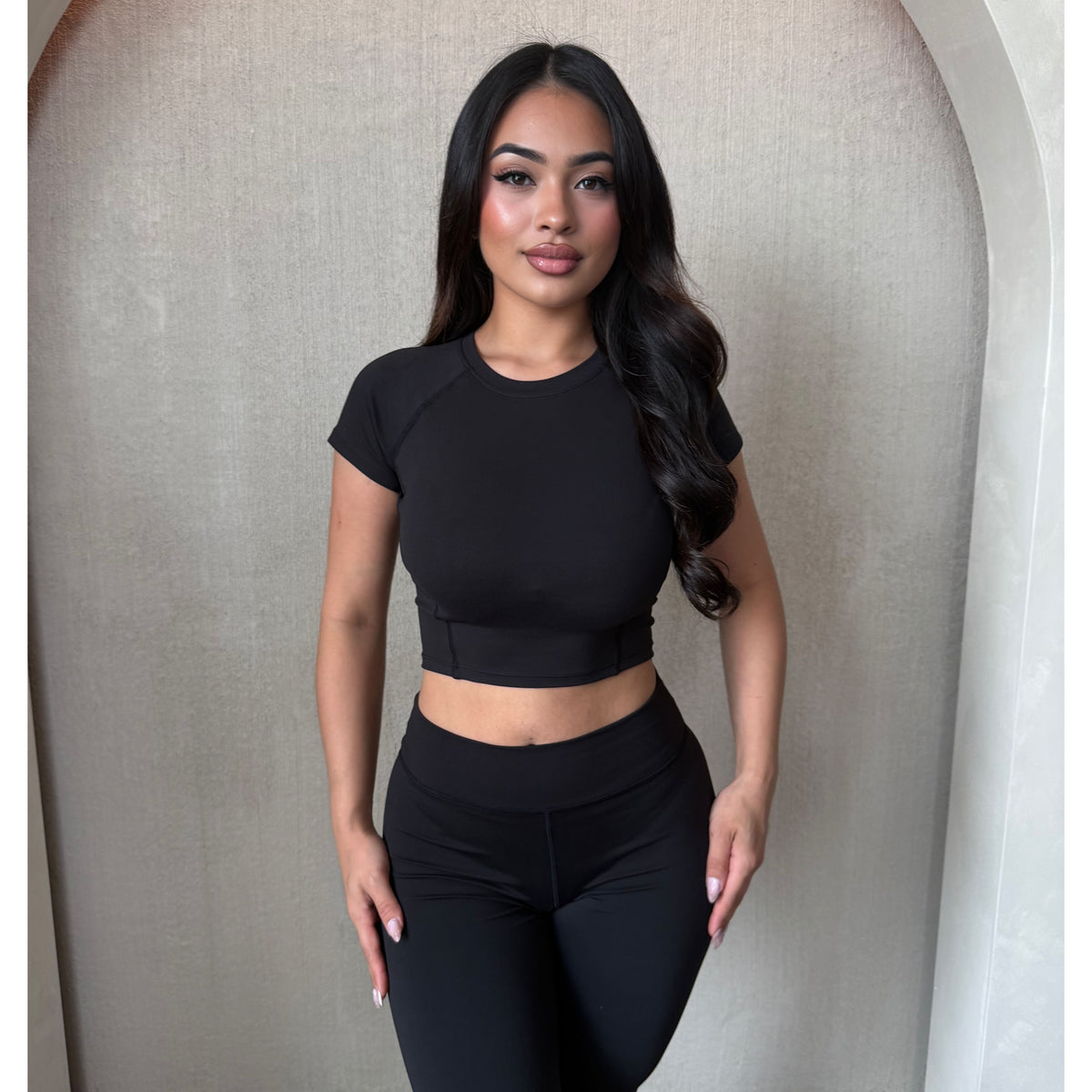 Rayleen Gym T Shirt (Black)
