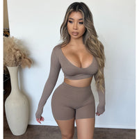 Erica Bonding Shorts (Mocha)