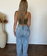 Rick High Rise Wide Leg Jeans (Light)