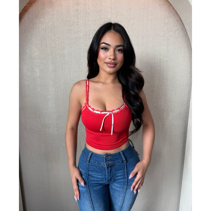 Shantel Seamless Cami Top (Red)