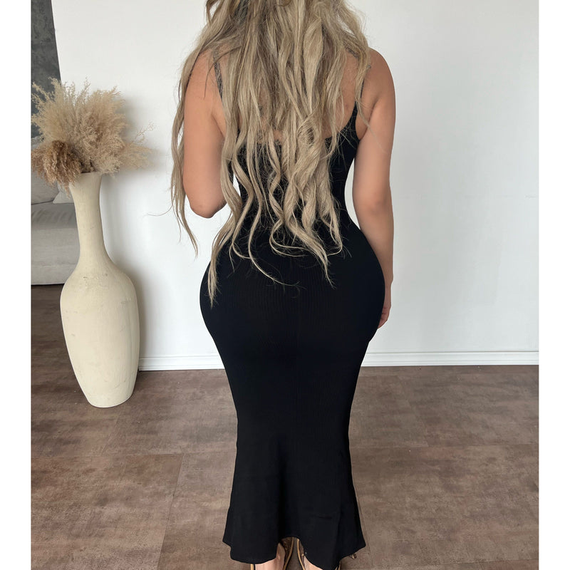 Michelle Strap Dress (Black)