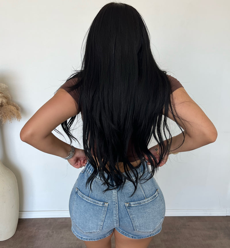 Kathy Slouchy Front tie Detail Shorts (Medium)