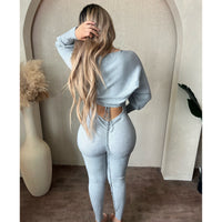 Gena Long Sleeve Cardigan (Hether Grey)