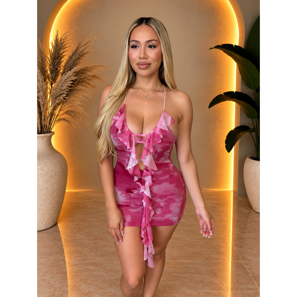 Tiffany Mini Dress (Pink)