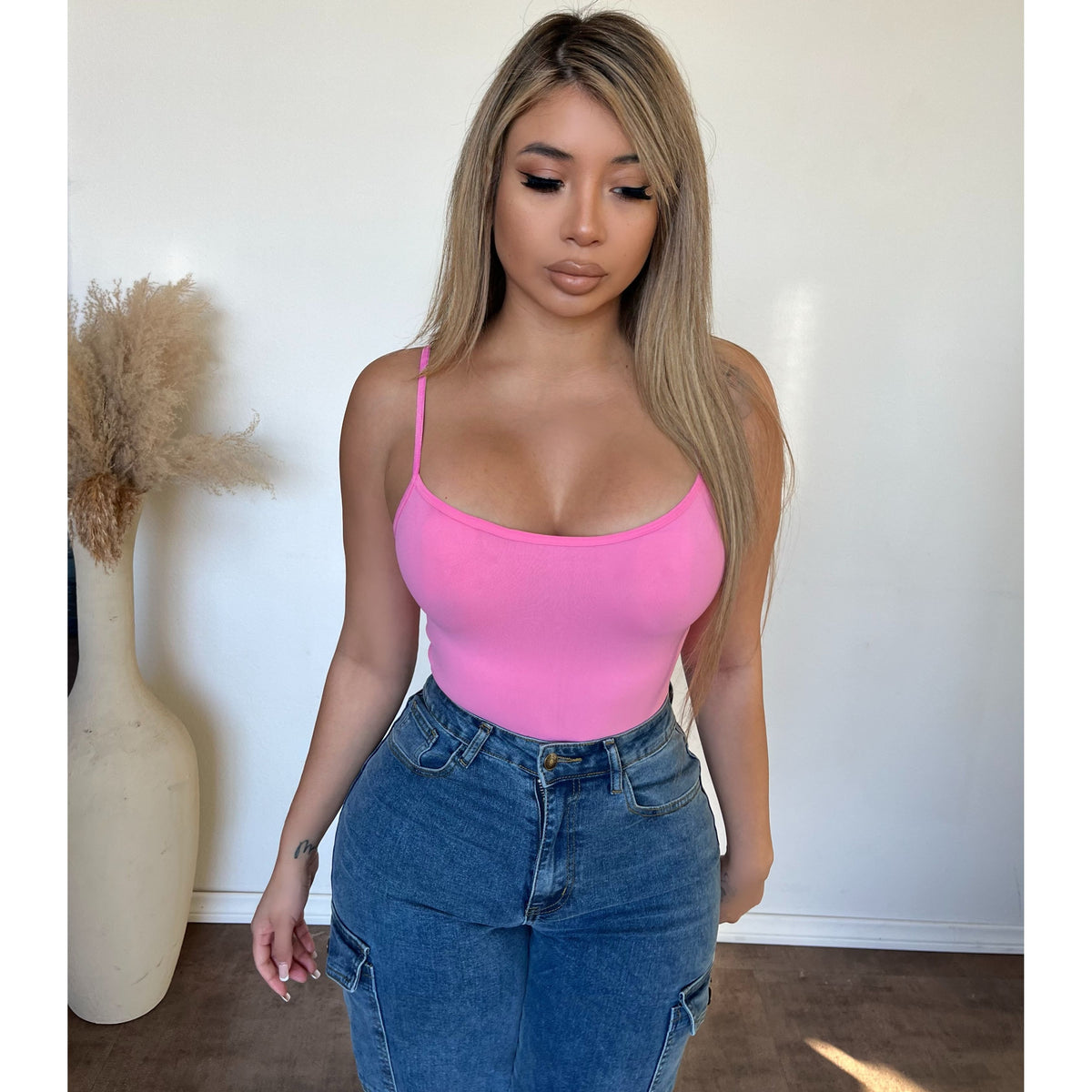 Corina Cami Basic Top (Pink)