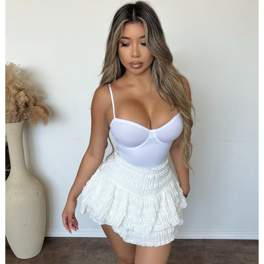 Wendy Mini Skirt (White)