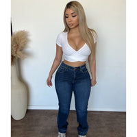 Jasmine High Rise Bootcut Jeans (Dark)