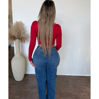 James Wide Leg Jeans (Med Wash)