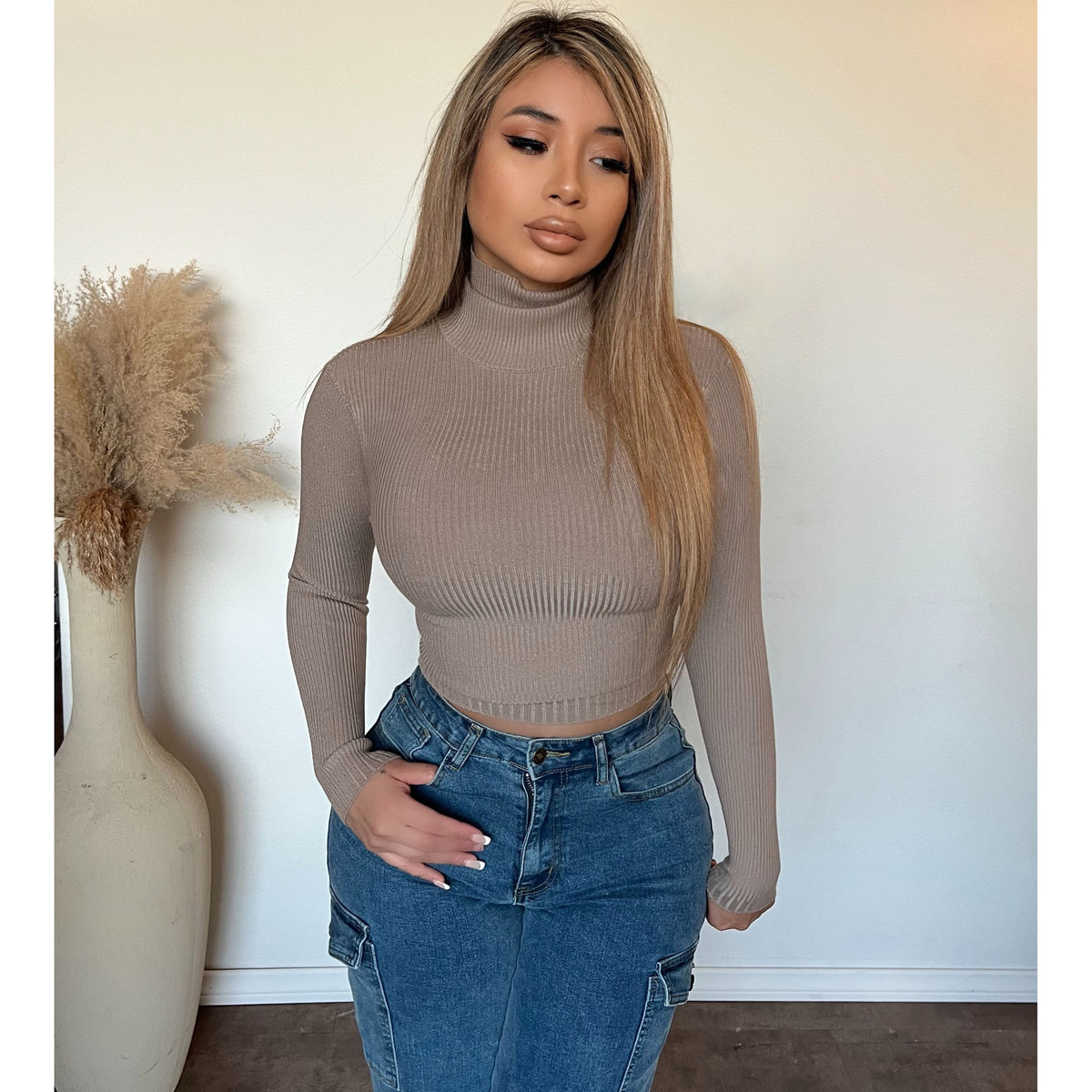 Amanda Turtle Neck Sweater (Ash)