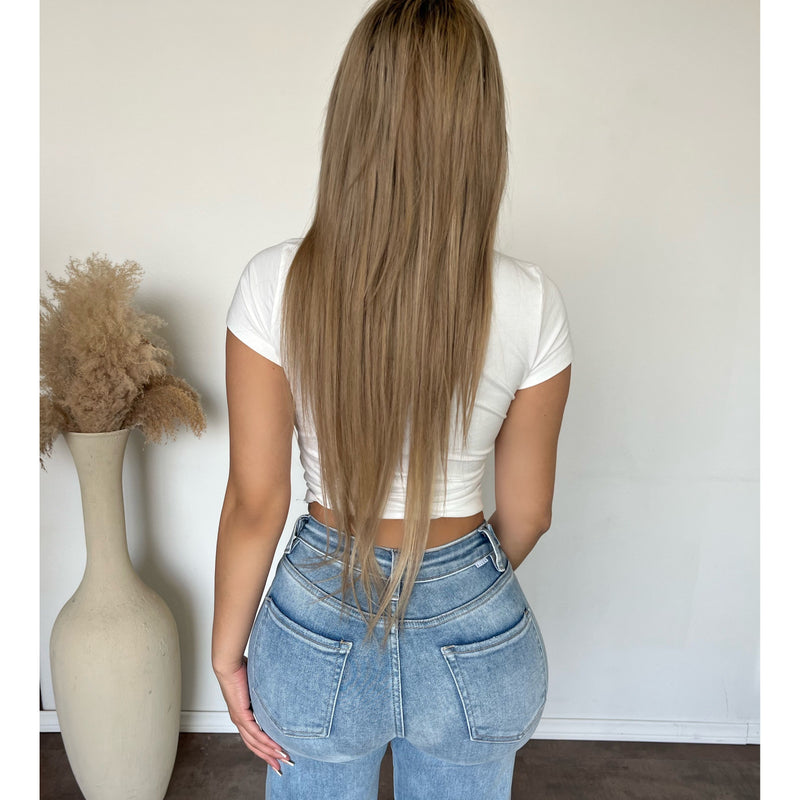 Esme Southern Cowgirl baby Tee (Ivory)