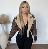 Jenny Fur Jacket (Coffee)