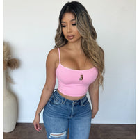 Teddy Bear Cami Top (Pink)