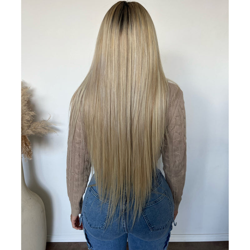 Cindy Front Zip Up Hoodie Long Sleeve (Taupe)