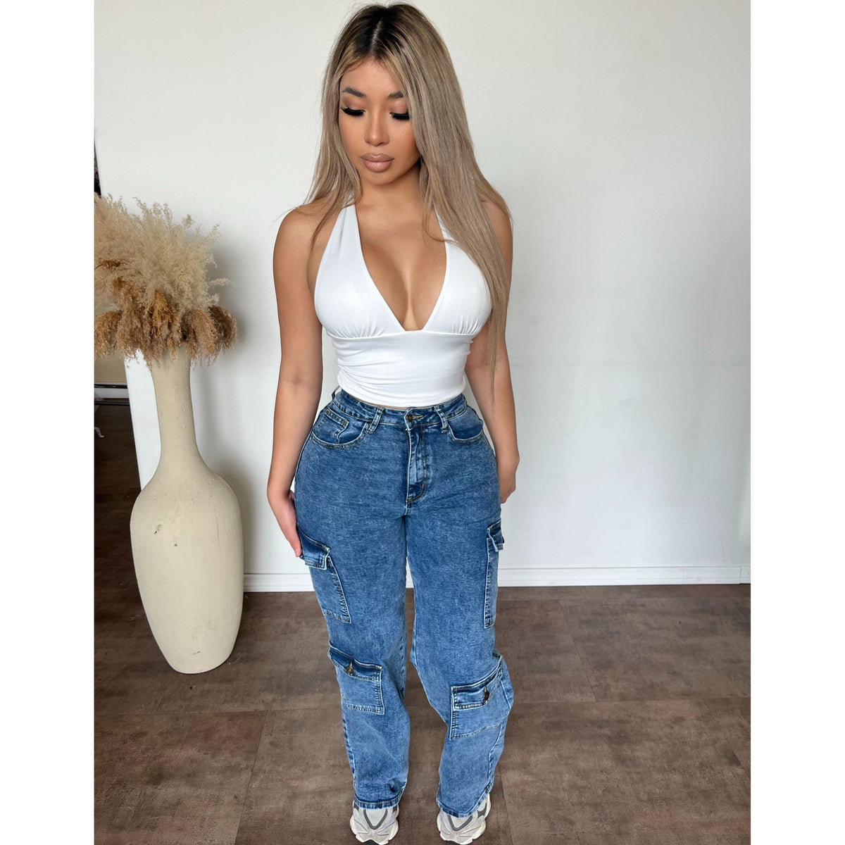 Ben Cargo Stretch Jeans (Medium Blue)