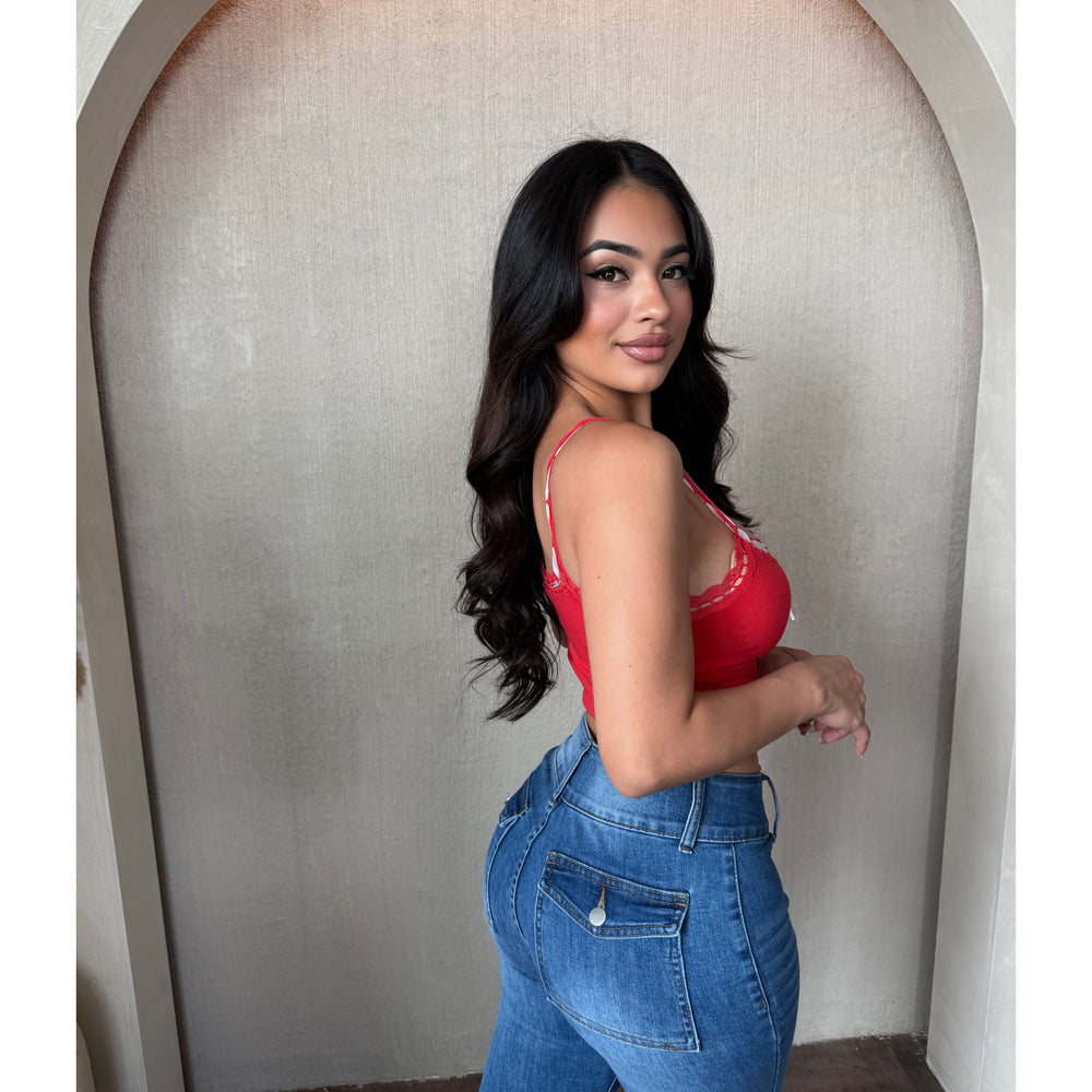 Shantel Seamless Cami Top (Red)