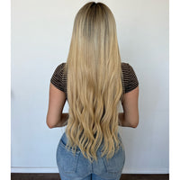 Bianca Stripe V Neck Tee (Coco/Stripes)