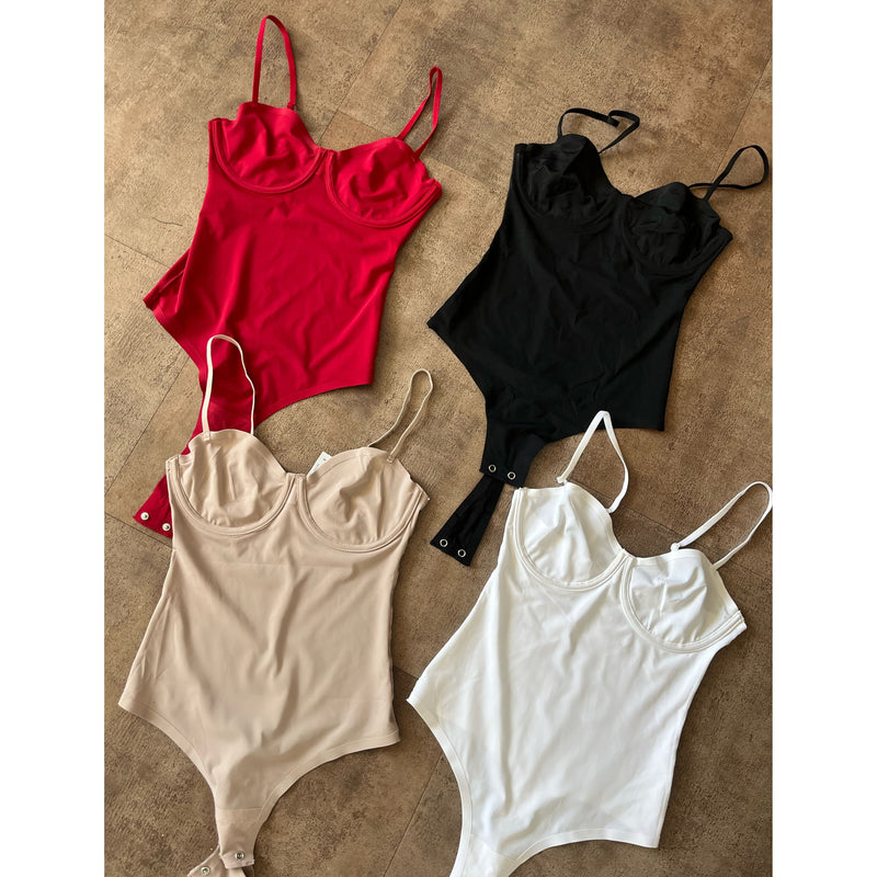 Stella Snatched Bodysuit (White)