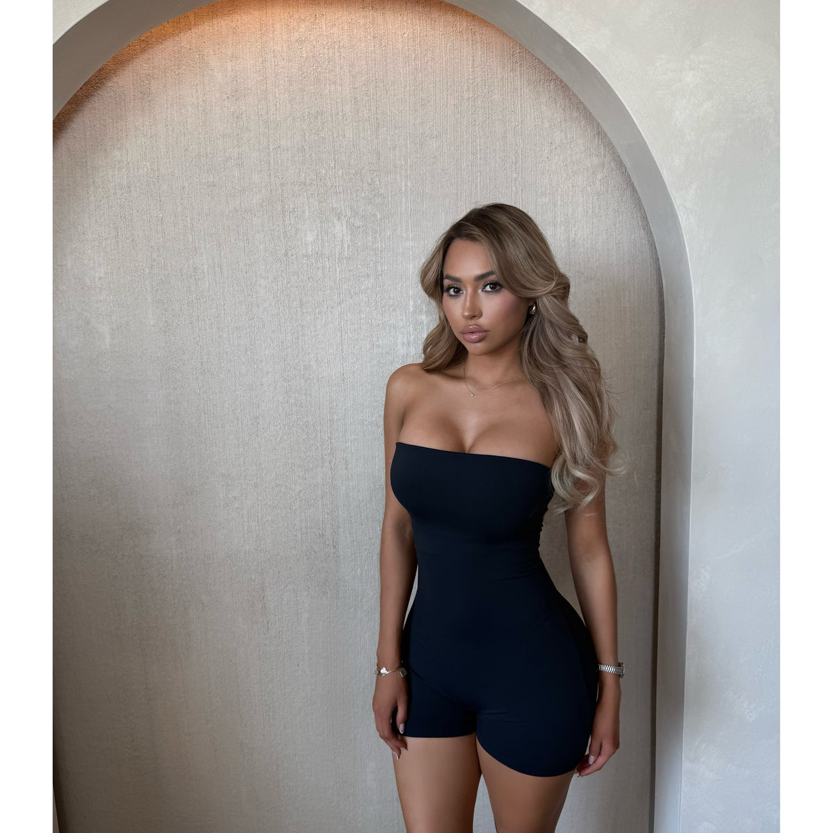 Cami Gym Romper (Black)