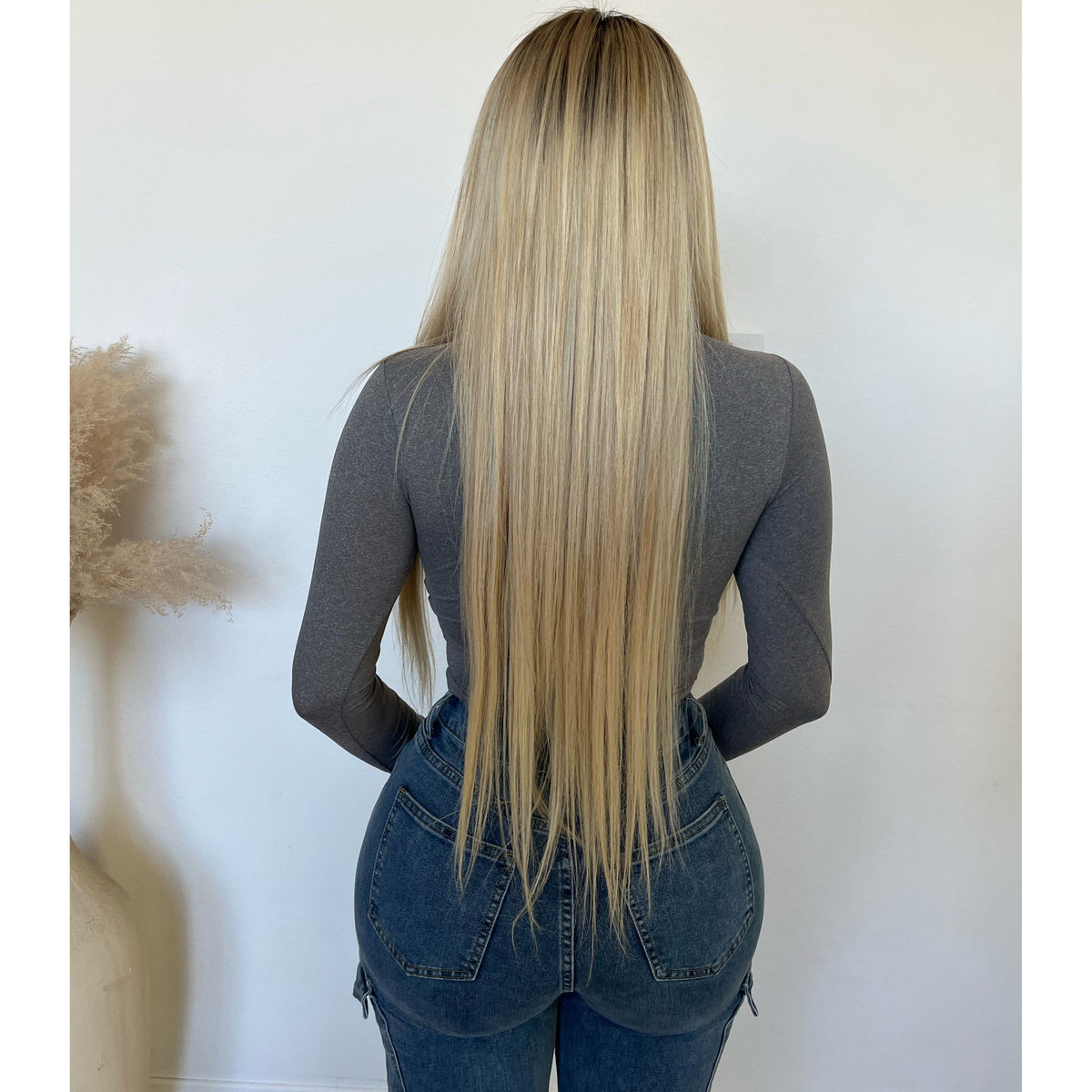 Sarah Round Neck Long Sleeve Top (Heather Grey)