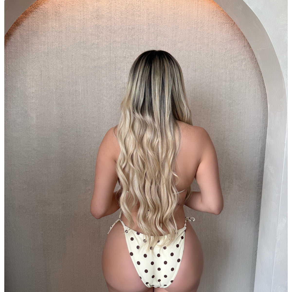 Jenny Polka Dot 2 Piece Bikini Set (Yellow)
