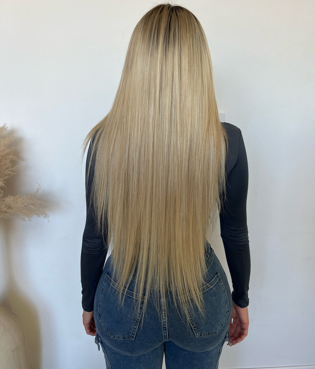 Doreen Scoop Neck Long Sleeve Top (DK Grey)