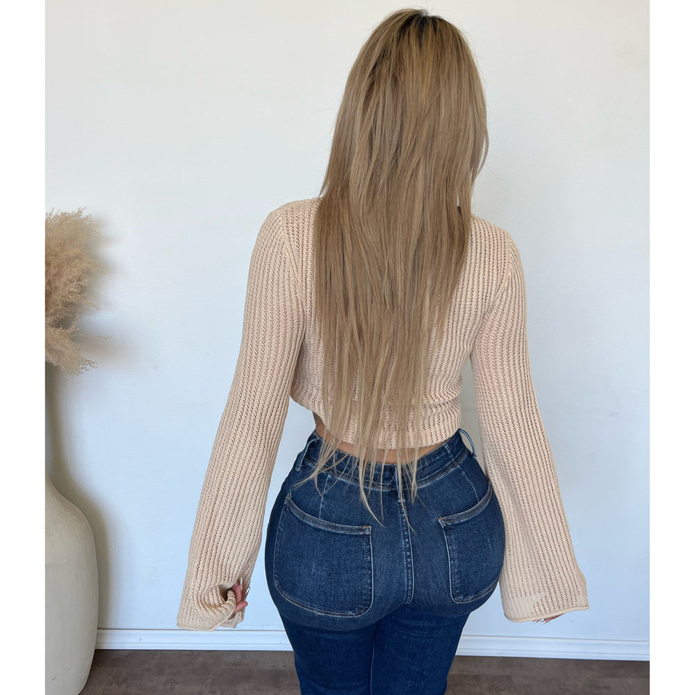 Doreen Bell See Through Sweater (Taupe)