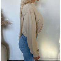 Marissa Bubble Sweatshirt (Taupe)