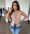 Vanessa Knitted Top (Taupe)