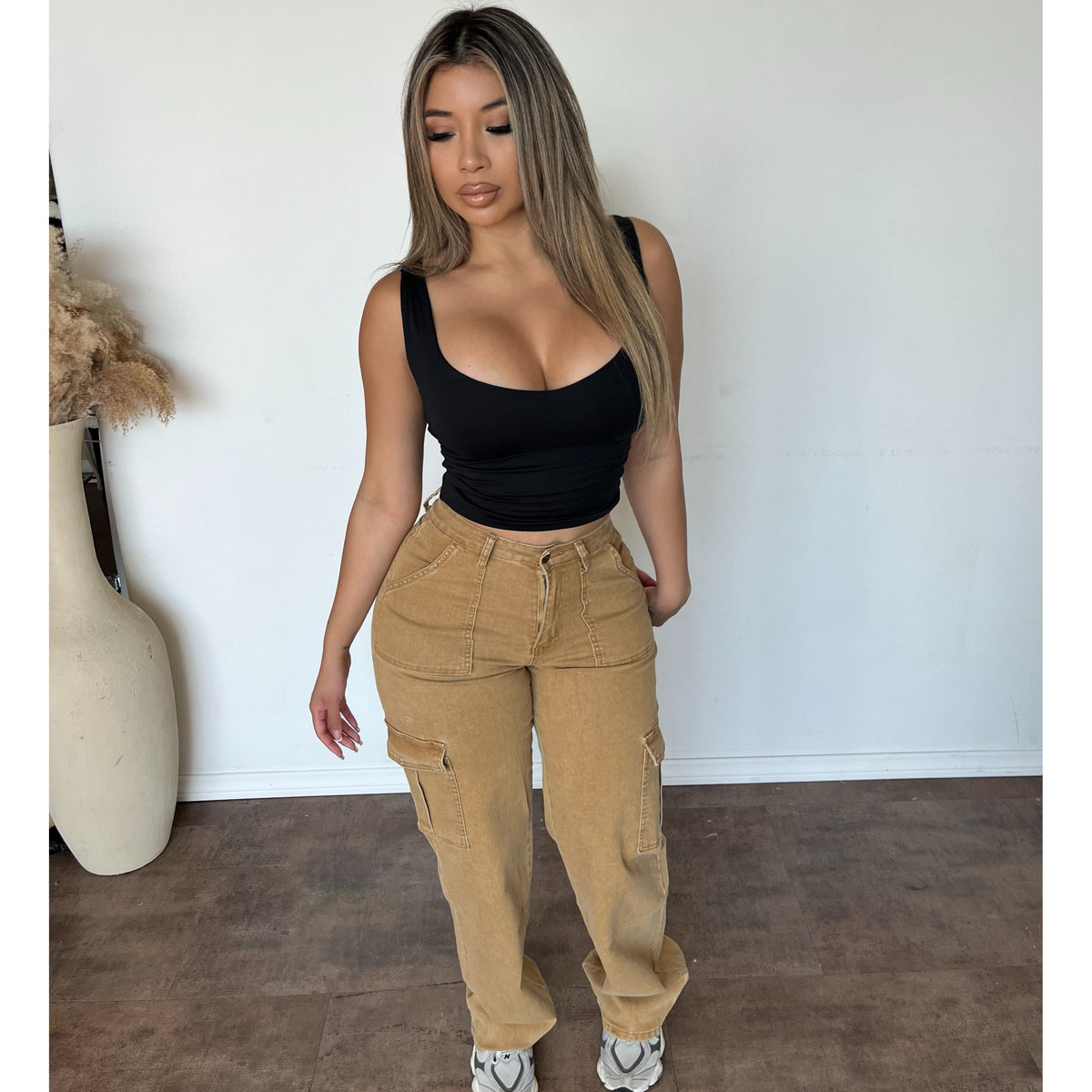 Nick Cargo Denim Jeans (Khaki)