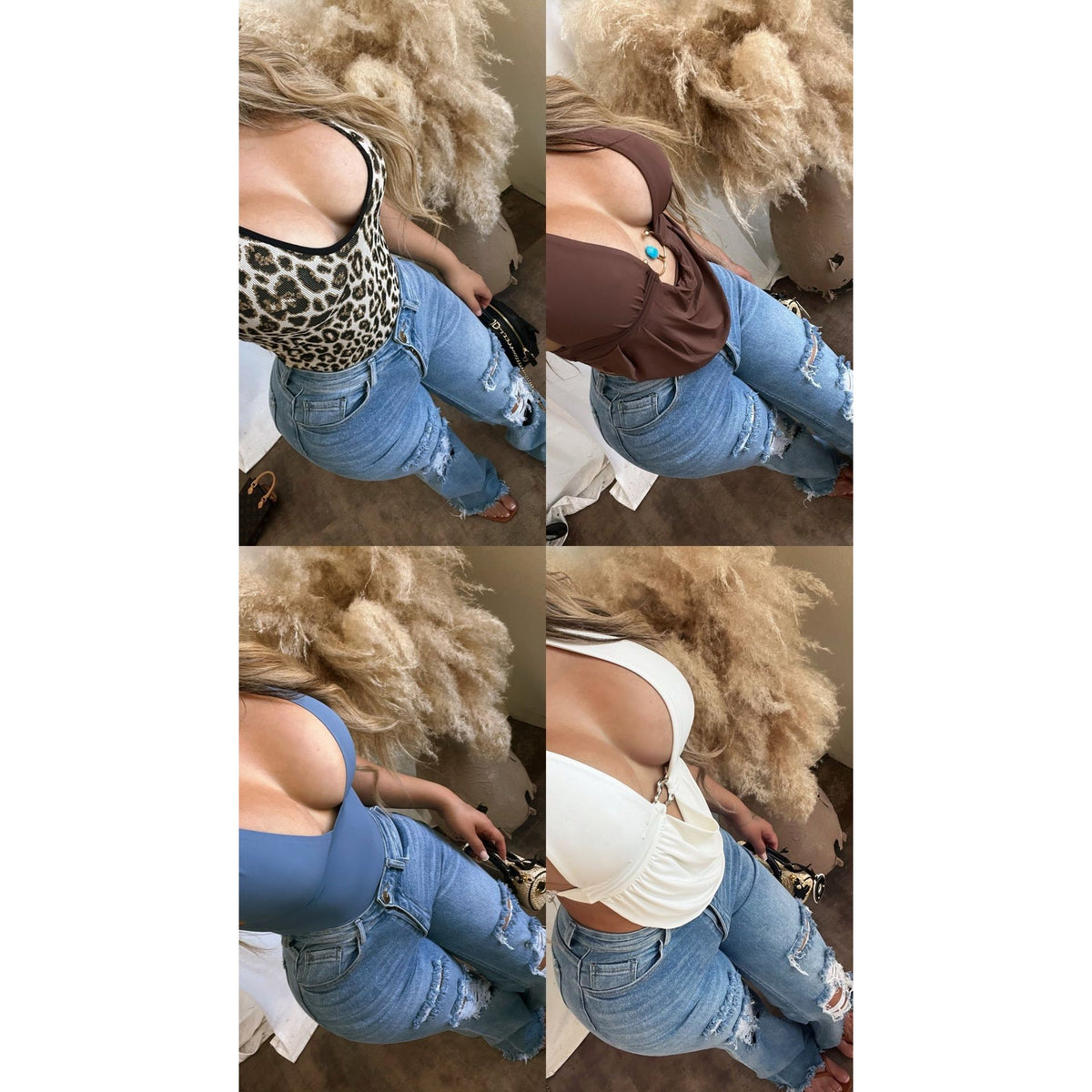 Jess Stretch Rip Jeans (Light Wash)