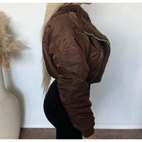 Renia Faux Shearling Jacket (Brown)