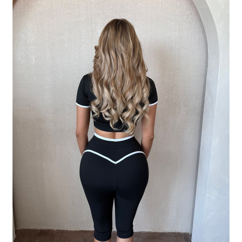 Arianna 2 Piece Soft Gym Set (Black)
