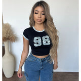 Naya Camo Print Shorts SLV Top (Black)