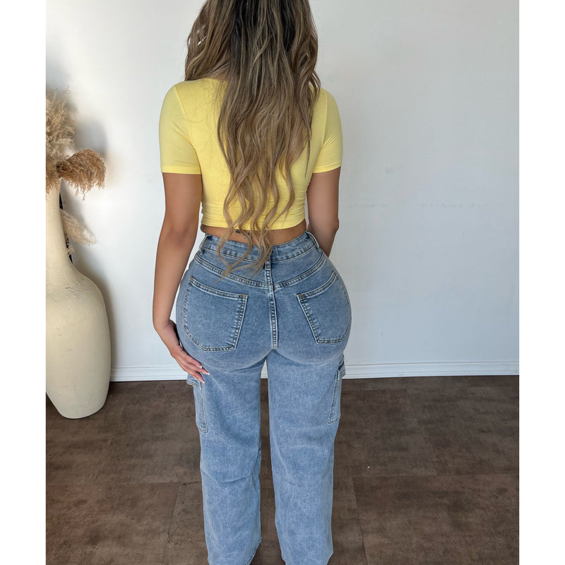 Nick Cargo Style Jeans (Blue Cargo)