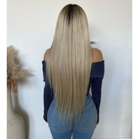 Desire Washed Folded Zipper Sweater (Navy)