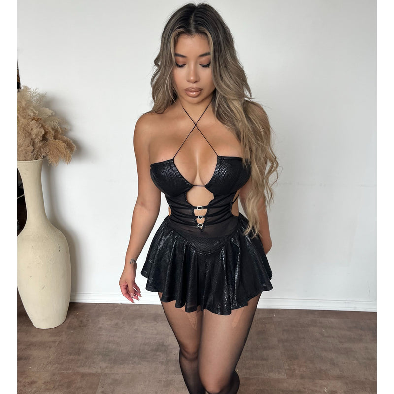 Melissa Mesh Leggings (Black)