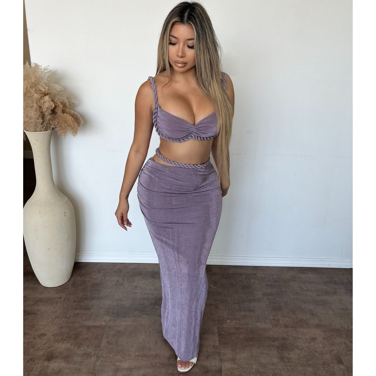 Alexis 2 Piece vacation Style Set (Lavender)