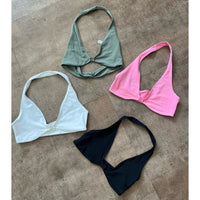Hanna Halter Bra Top (White)