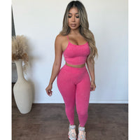 Maggie Washed Active Set (Pink Punch)