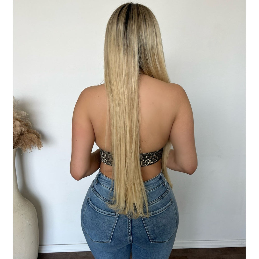 Amber Leopard Halter Neck Top (Leopard)